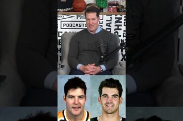 The resemblance between Arizona Coyotes GM Bill Armstrong and forward Jack McBain is uncanny