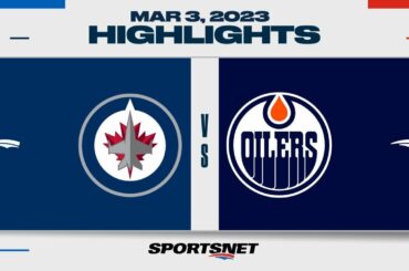 NHL Highlights | Jets vs. Oilers - March 3, 2023