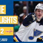 Game Highlights: Blues 5, Capitals 2
