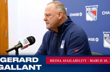 New York Rangers: Gerard Gallant Pregame Media Availability | Mar. 18, 2023
