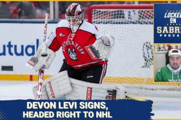 Devon Levi signs with Sabres, headed right to the NHL