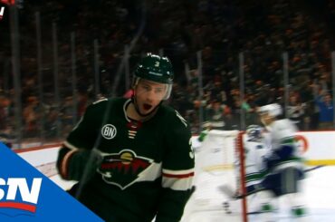 Wild's Coyle Scores Sweet Breakaway Goal Off Flip Pass