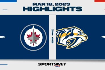 NHL Highlights | Jets vs. Predators - March 18, 2023