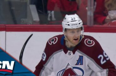 Avalanche's Nathan MacKinnon Weaves Through Red Wings Defence For 30th Goal Of Season