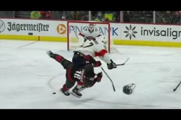 Mason Marchment crushed Vincent Trocheck with a huge hit