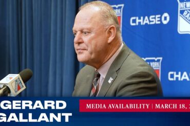 New York Rangers: Gerard Gallant Postgame Media Availability | Mar. 18, 2023