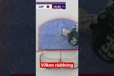 Vilken räddning av Dennis Hildeby 😱😱😱 #shl #shorts