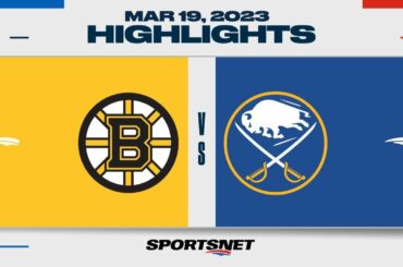 NHL Highlights | Bruins vs. Sabres - March 19, 2023