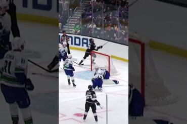 Quinn Hughes BIG block 💪