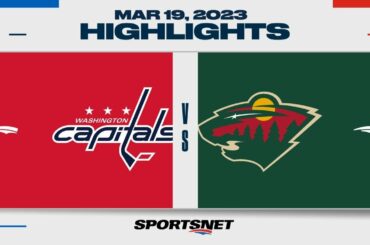 NHL Highlights | Capitals vs. Wild - March 19, 2023