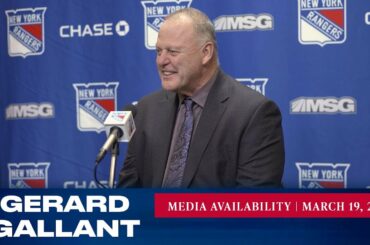 New York Rangers: Gerard Gallant Postgame Media Availability | Mar. 19, 2023