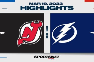 NHL Highlights | Devils vs. Lightning - March 19, 2023