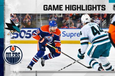 Sharks @ Oilers 3/20 | NHL Highlights 2023