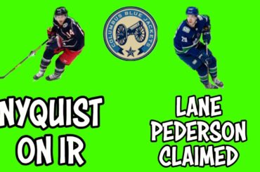CBJ Place Gus Nyquist on IR and Claim Lane Pederson Off Waivers