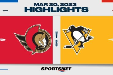NHL Highlights | Senators vs. Penguins - March 20, 2023