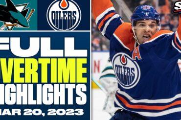 San Jose Sharks at Edmonton Oilers | FULL Overtime Highlights - March 20, 2023