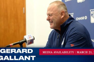 New York Rangers: Gerard Gallant Pregame Media Availability | Mar. 21, 2023