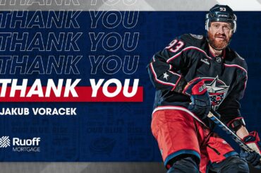 The Columbus Blue Jackets thank Jakub Voracek for his time on the team