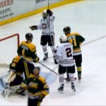 9/30/17 SCSU vs. Regina 2-0 Blake Lizotte knocks home the rebound