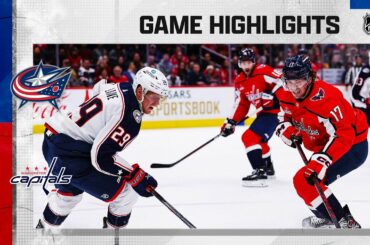Blue Jackets @ Capitals 3/21 | NHL Highlights 2023