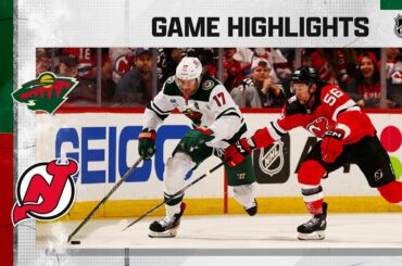 Wild @ Devils 3/21 | NHL Highlights 2023