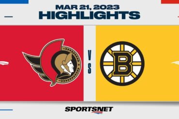 NHL Highlights | Senators vs. Bruins - March 21, 2023