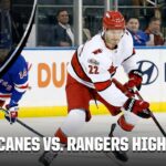 Carolina Hurricanes vs. New York Rangers | Full Game Highlights