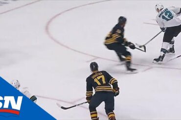 Sharks’ Patrick Marleau Shows Off Vision, Finds  Marc-Édouard Vlasic For Wide Open Finish