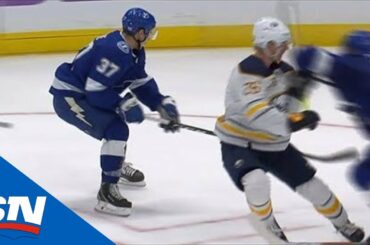 Rasmus Dahlin Slow To Leave Ice After Taking Elbow From Eric Cernak