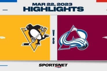 NHL Highlights | Penguins vs. Avalanche - March 22, 2023