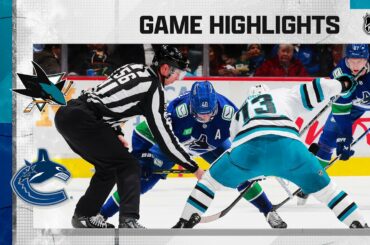 Sharks @ Canucks 3/23 | NHL Highlights 2023