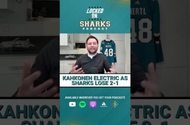 REACTION: KAAPO KAHKONEN ELECTRIC IN NET AS THE SAN JOSE SHARKS LOSE 2-1 TO THE VEGAS GOLDEN KNIGHTS