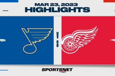 NHL Highlights | Blues vs. Red Wings - Match 23, 2023