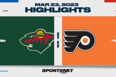 NHL Highlights | Wild vs. Flyers - March 23, 2023
