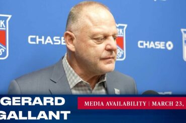 New York Rangers: Gerard Gallant Postgame Media Availability | Mar. 23, 2023