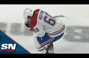 A.J. Greer Receives Major Penalty And Game Misconduct For Cross-Checking Canadiens' Mike Hoffman