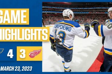 Game Highlights: Blues 4, Red Wings 3