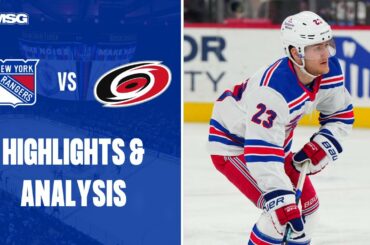 Adam Fox Scores Game Winner In A Rally In Raleigh Over Hurricanes | New York Rangers