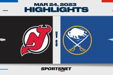 NHL Highlights | Devils vs. Sabres - March 24, 2023