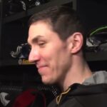 Tomas Nosek on BLOWING KISS to his Wife After Scoring Goal vs Rangers | Bruins Postgame Interview