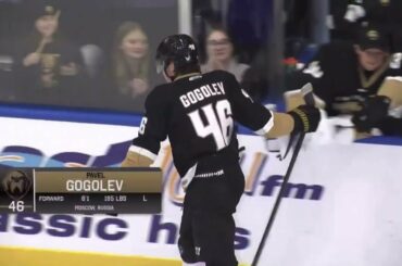 Newfoundland Growlers' Pavel Gogolev Goes Bardown In Return Game