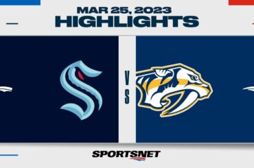 NHL Highlights | Kraken vs. Predators - March 25, 2023
