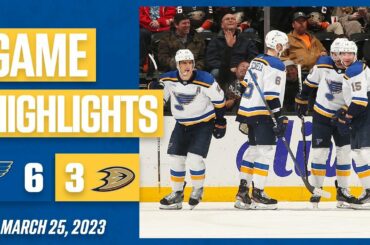 Game Highlights: Blues 6, Ducks 3