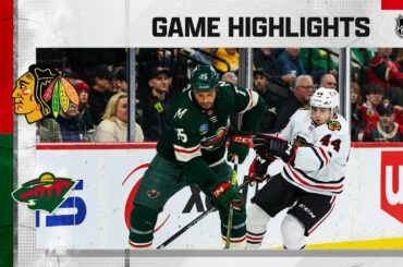 Blackhawks @ Wild 3/25 | NHL Highlights 2023
