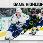 Canucks @ Stars 3/25 | NHL Highlights 2023
