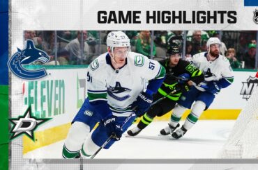 Canucks @ Stars 3/25 | NHL Highlights 2023