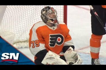 Flyers' Carter Hart Makes Series Of Magnificent Saves To Keep Shutout Bid Alive
