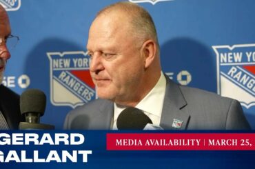 New York Rangers: Gerard Gallant Postgame Media Availability | Mar. 25, 2023
