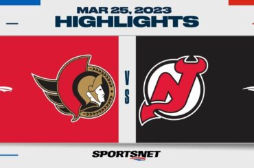 NHL Highlights | Senators vs. Devils - March 25, 2023