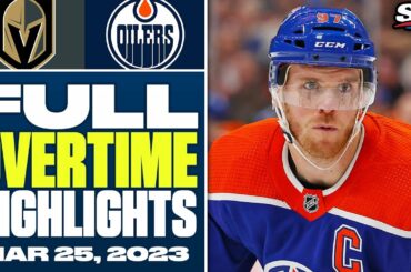 Vegas Golden Knights at Edmonton Oilers | FULL Overtime Highlights - March 25, 2023